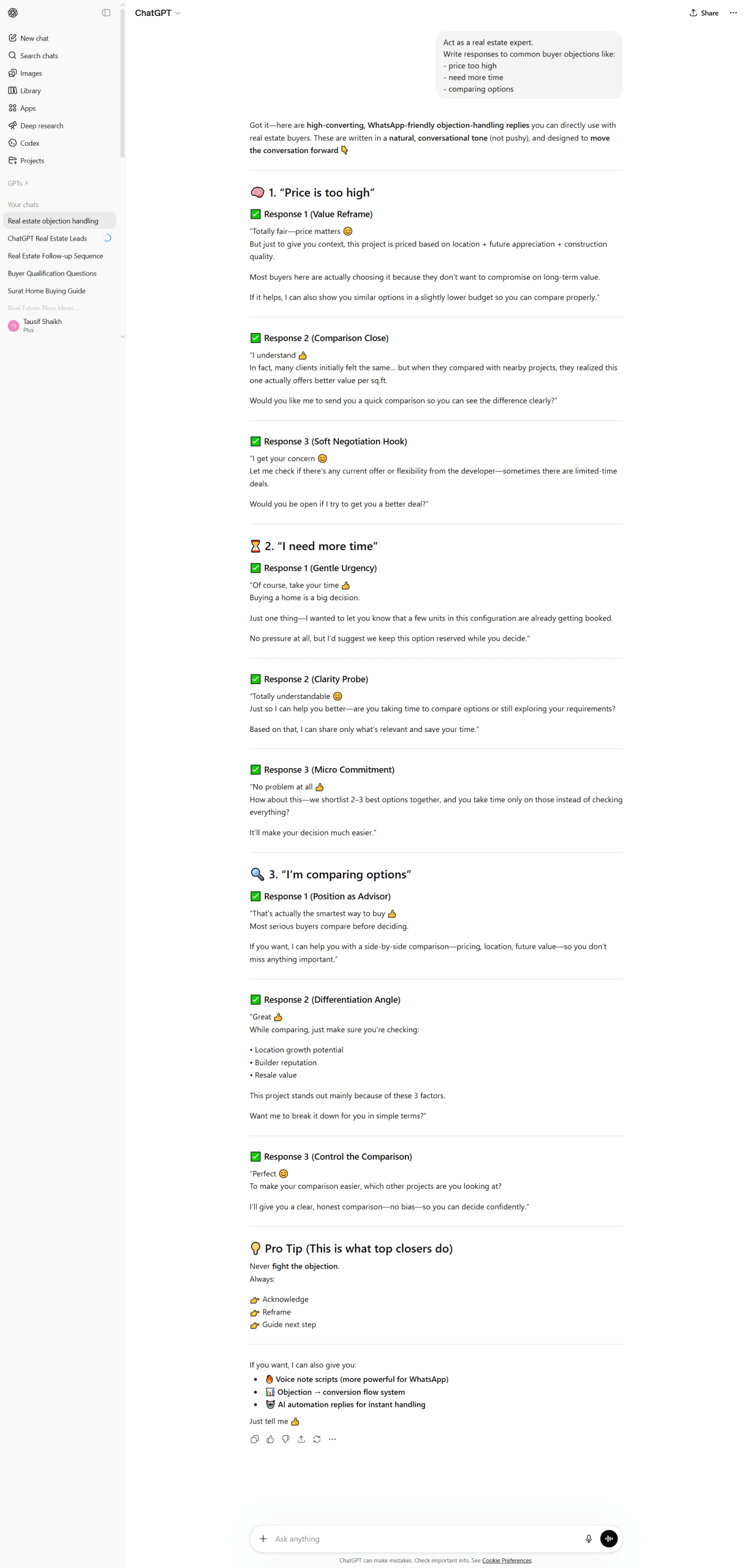 Structured prompt framework producing higher-quality real estate marketing output