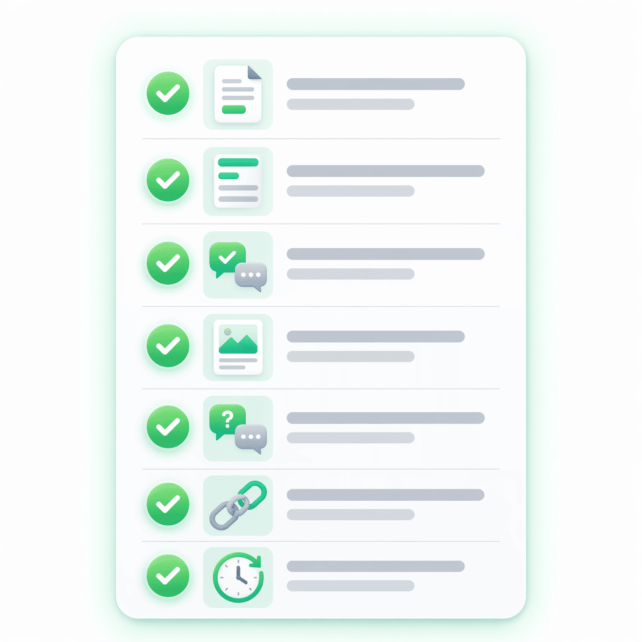 Comparison illustration of strong content page versus weak content page for AI visibility